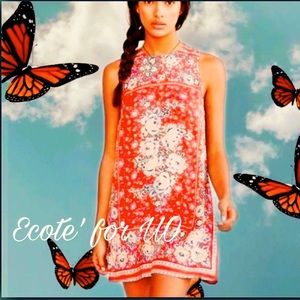 UO Ecote’ ’ Guinevere Open-Back Frock Mini dress